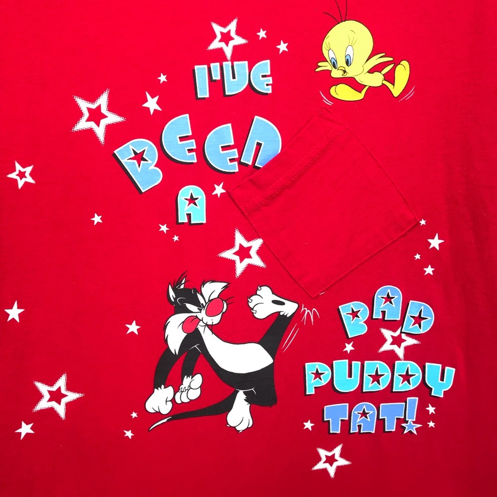 Looney Tunes Puddy Tat Sylvester Tee M